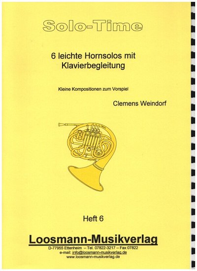 C. Weindorf: 6 leichte Hornsolos mit Klavierbegleitung 6