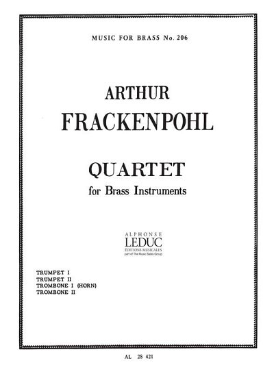 A. Frackenpohl: Quartet (Pa+St)
