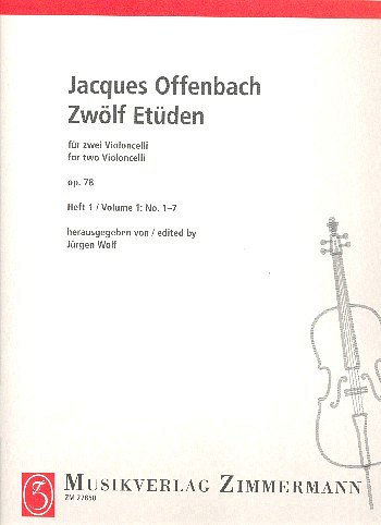 J. Offenbach: Zwölf Etüden op. 78  Heft 1, 2Vc (Sppa)