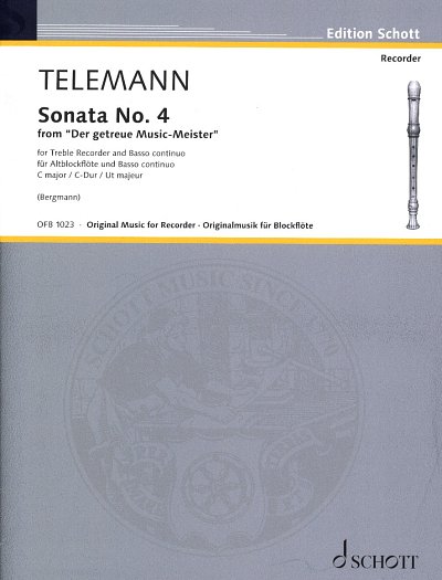 G.P. Telemann: Sonate 4 C-Dur (Der Getreue Musikmeister) Ori