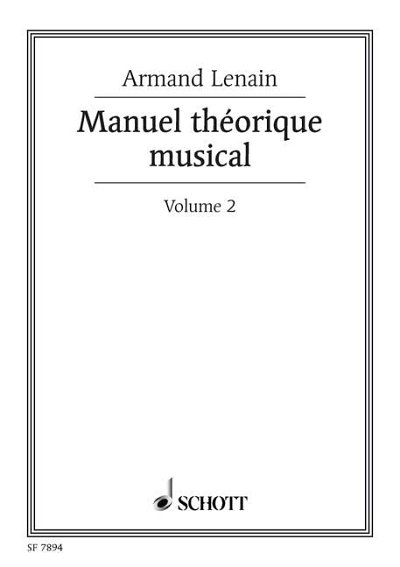 Manuel théorique musical