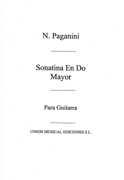 AQ: N. Paganini: Sonatina C-Dur, Git (B-Ware)