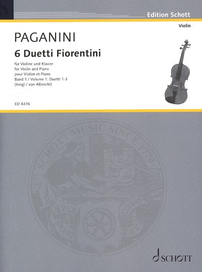 N. Paganini: 6 Duetti Fiorentini Band 1, VlKlav