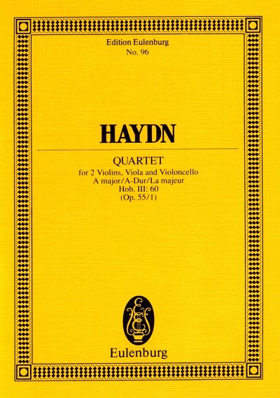 J. Haydn: Quartett D-Moll Op 55/1 Hob 3/60 Eulenburg Studien
