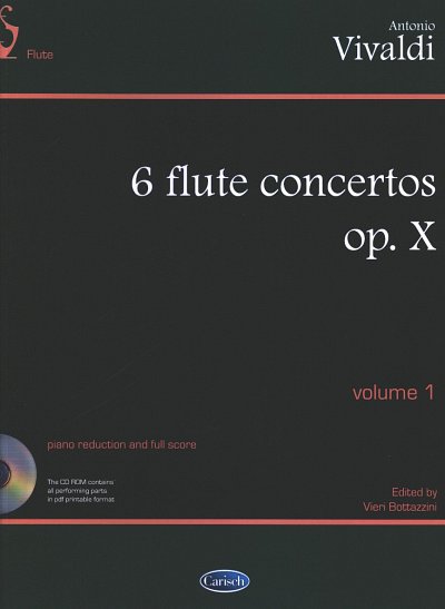 A. Vivaldi: 6 flute concertos op. X - Vol, FlKlav (PaStKaCD)