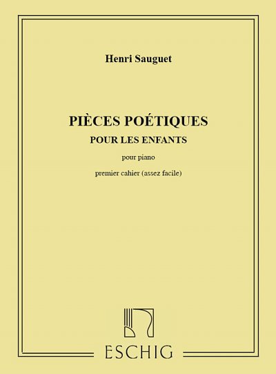 H. Sauguet: Pieces Poetiques N 1 Piano , Klav