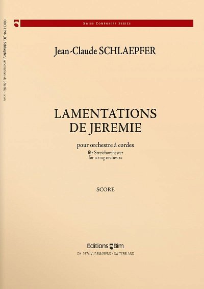 J. Schlaepfer: Lamentations de Jérémie