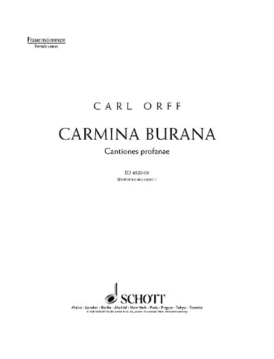 C. Orff: Carmina Burana