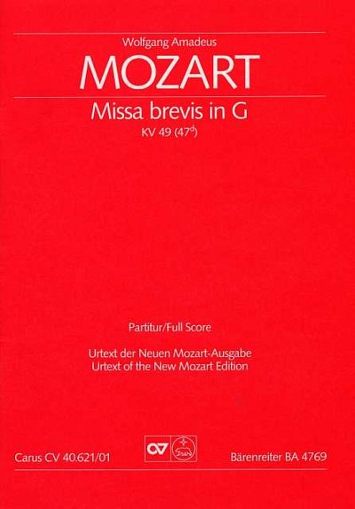 W.A. Mozart: Missa brevis G-Dur KV 49 (47d)