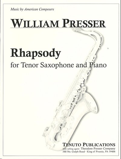 W. Presser: Rhapsody, TsaxKlv (Pa+St)