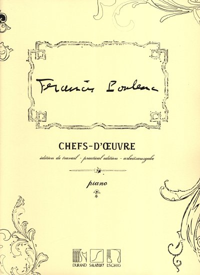 F. Poulenc: Chefs - D'Oeuvre, Klav
