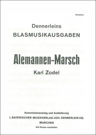 Karl Zodel: Alemannen-Marsch