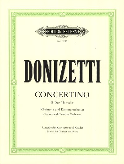G. Donizetti: Concertino für Klarinette und, KlarOrch (KASt)