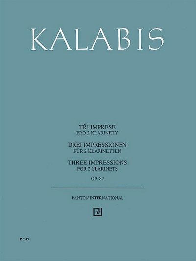 V. Kalabis: Drei Impressionen op. 87