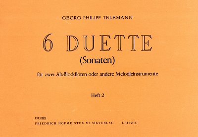 G.P. Telemann: 6 Duette (Sonaten), 2Ablf (Sppart)