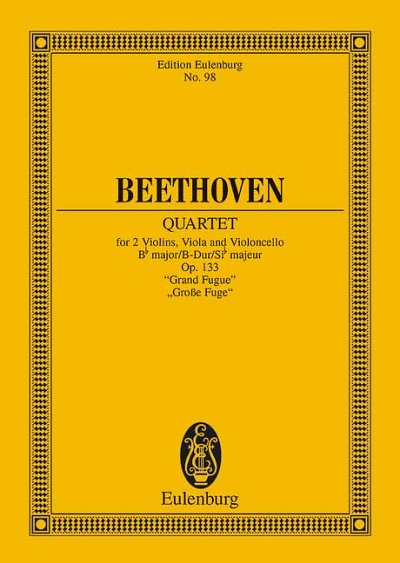 DL: L. v. Beethoven: Streichquartett B-Dur, 2VlVaVc (Stp)