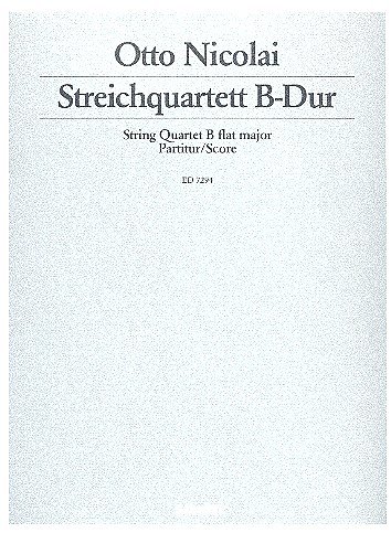 O. Nicolai: Streichquartett B-Dur , 2VlVaVc (Part.)