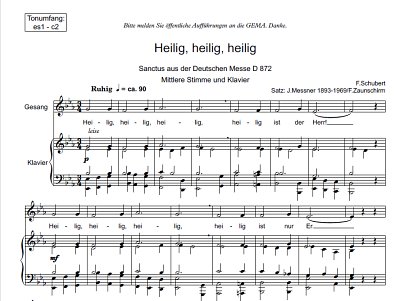 F. Schubert y otros.: Heilig, heilig, heilig