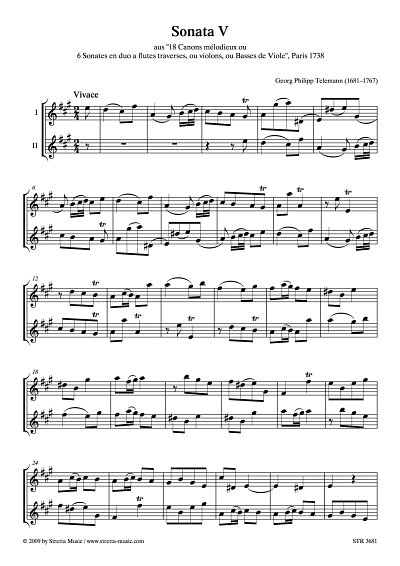 DL: G.P. Telemann: Sonata V aus 