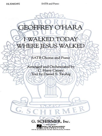 I Walked Today Where Jesus Walked, GchKlav (Chpa)