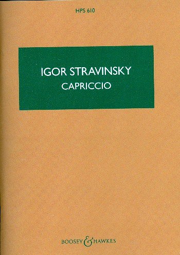 I. Strawinsky: Capriccio, KlavOrch (Stp)