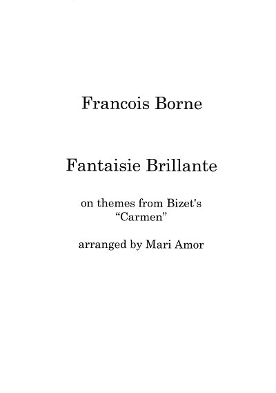 F. Borne: Fantaisie Brillante, FlStr (Stsatz)
