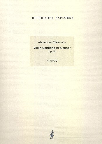 A. Glasoenov: Konzert a-Moll op.82