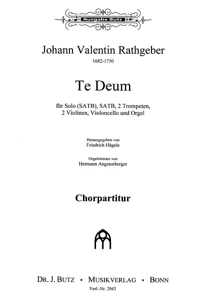 J.V. Rathgeber: Te Deum, GesGchOrchOr (Part.)