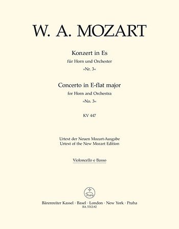 W.A. Mozart: Konzert Nr. 3 Es-Dur KV 447, HrnOrch (VcKb)