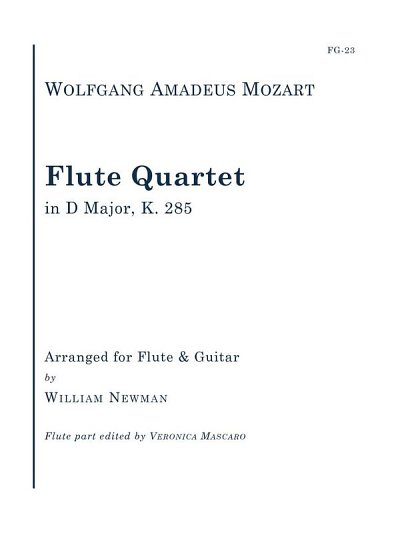 W.A. Mozart: Flute Quartet In D Major, K. 285, FlGit (Bu)
