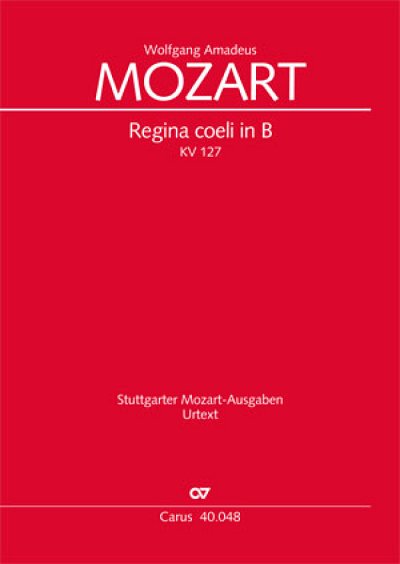 W.A. Mozart: Regina coeli in C KV 108 (74d, GesGchOrc (Chpa)