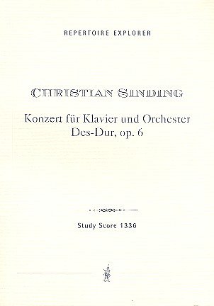 C. Sinding: Konzert Des-Dur op. 6, KlavOrch (Stp)