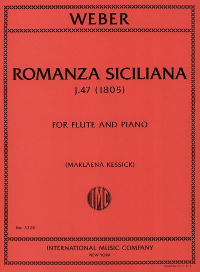 C.M. von Weber: Romanza Siciliana For Flute And Piano, Fl