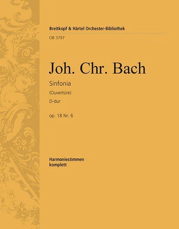 J.C. Bach: Sinfonia (Ouvertüre) D-dur op. 18, Barorch (HARM)