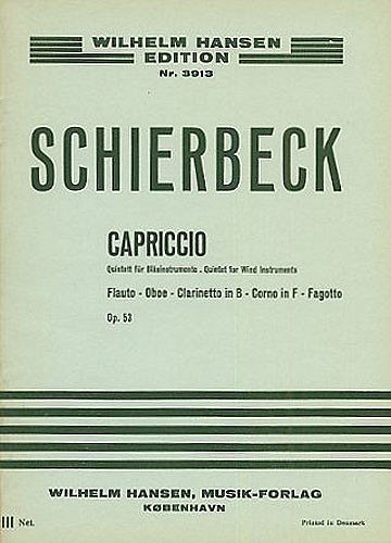 P. Schierbeck: Capriccio For Wind Quintet Op. 53 (Stp)
