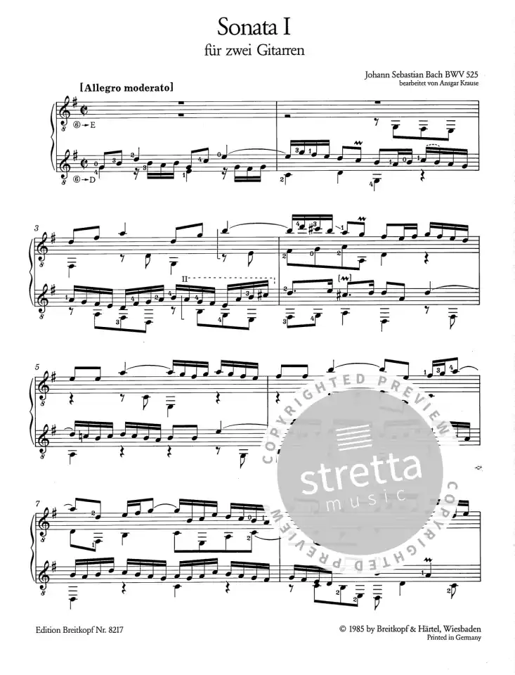 J.S. Bach: Triosonate 1 Es-Dur Bwv 525 (1)