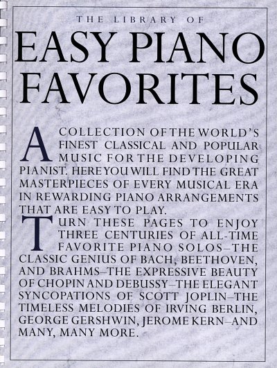 The Library of Easy Piano Favorites, Klav