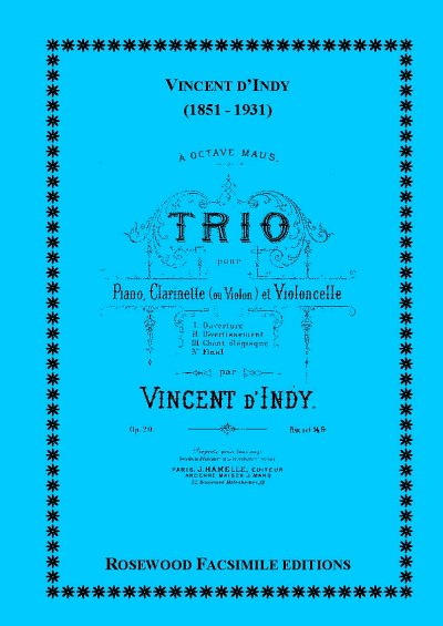 Vincent d'Indy (1851-1931): Trio