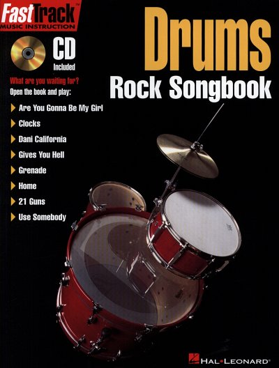 FastTrack Drums - Rock Songbook, Drst;Ges (+CD)