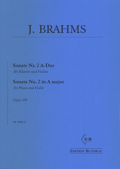 J. Brahms: Sonate Nr. 2 A-Dur op. 100, VlKlav (Pa+St)