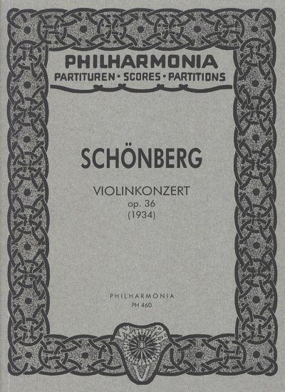 A. Schoenberg: Violinkonzert op. 36, VlOrch (Stp)