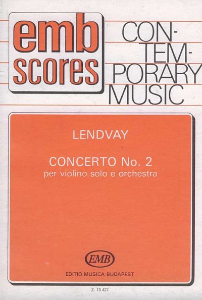 K. Lendvay: Concerto No. 2, VlOrch (Stp)