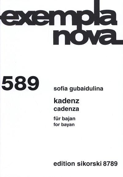 S. Gubaidulina: Kadenz, Akk/Bajan