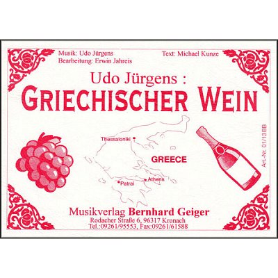 U. Jürgens: Griechischer Wein, Blaso (Dir+St)