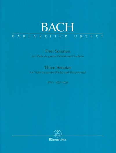 J.S. Bach: Drei Sonaten BWV 1027-1029, Vdg/VaCemb (KlaPa+St)