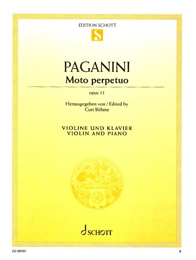 N. Paganini: Moto perpetuo op. 11 , VlKlav