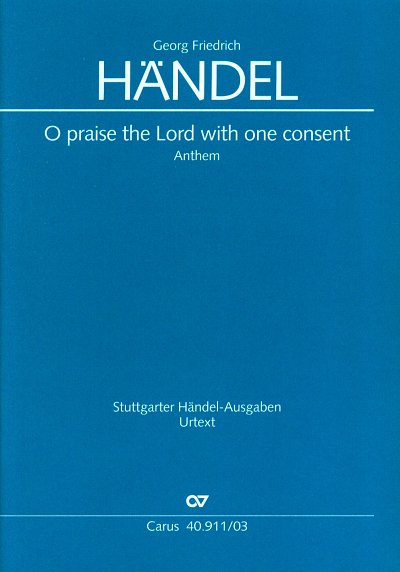 G.F. Haendel: O praise the Lord HWV 254; Anthem / Klavieraus