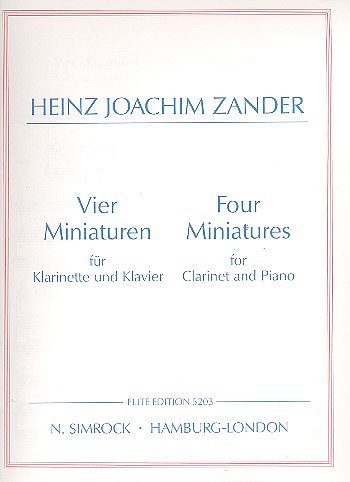 Z.H. Joachim: Vier Miniaturen , KlarKlv