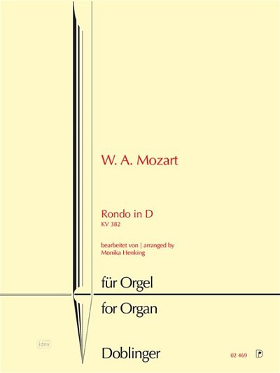 W.A. Mozart: Rondo in D KV 382, Org