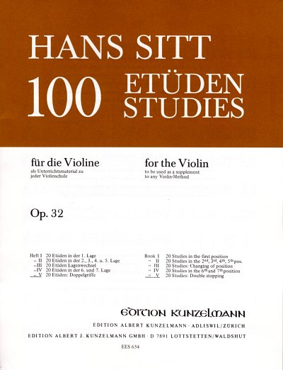 H. Sitt: 100 Etueden op. 32, Viol